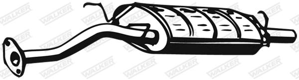Silencieux arrière WALKER 15134