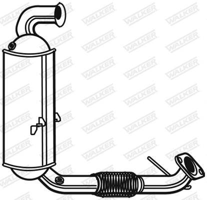 Filtre à particules / à suie, échappement WALKER 73156