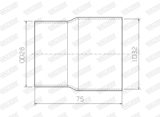 Tuyau d'échappement WALKER 10693