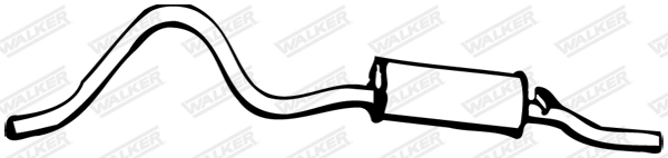 Silencieux arrière WALKER 01294