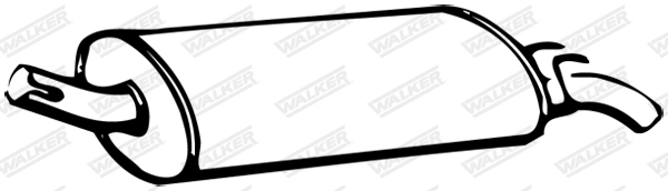 Silencieux arrière WALKER 70417