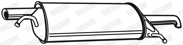 Silencieux arrière WALKER 21562