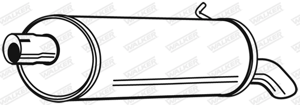 Silencieux arrière WALKER 21953