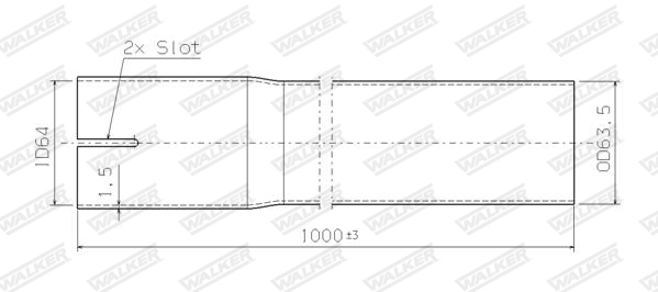 Tuyau d'échappement WALKER 32030