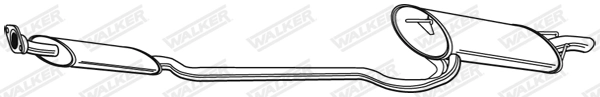Silencieux arrière WALKER 21871