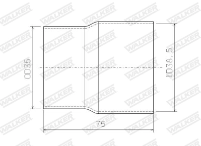 Tuyau d'échappement WALKER 07107