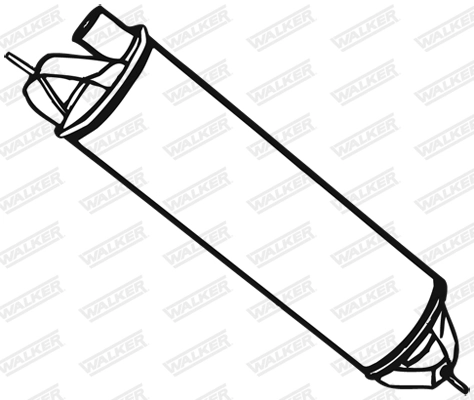 Silencieux arrière WALKER 06760