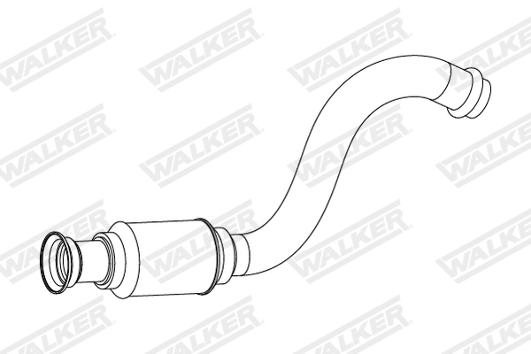 Tuyau d'échappement WALKER 10853