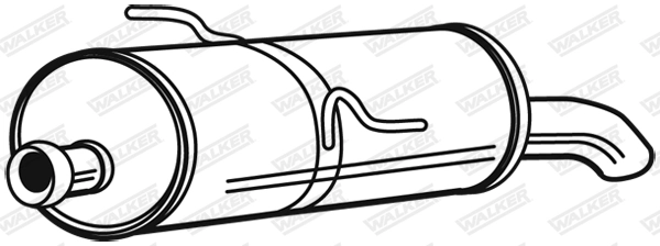Silencieux arrière WALKER 23475