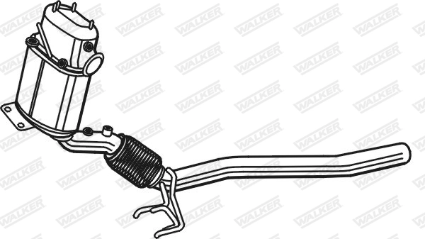 Filtre à particules / à suie, échappement WALKER 73310