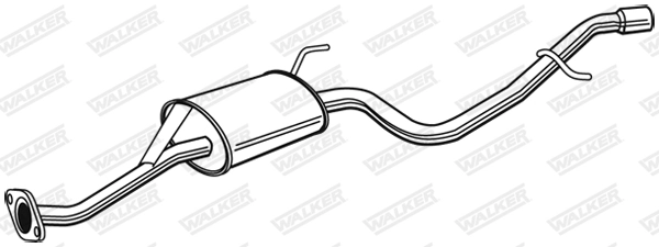 Silencieux arrière WALKER 22919