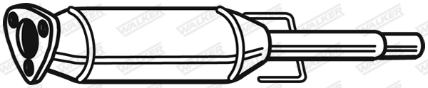 Filtre à particules / à suie, échappement WALKER 73188