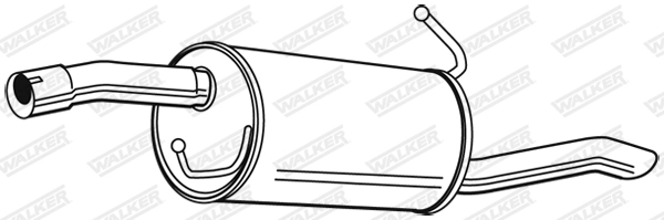 Silencieux arrière WALKER 23070