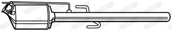Filtre à particules / à suie, échappement WALKER 93090