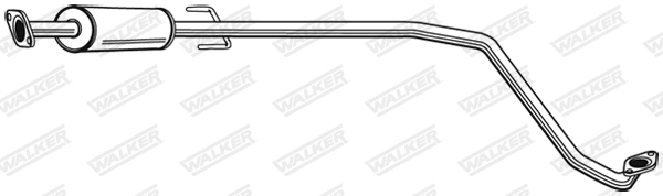 Silencieux central WALKER 22819