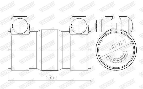 Catalyseur, universel WALKER 69005