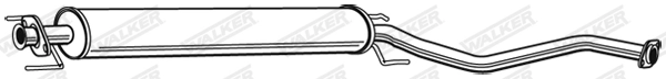 Silencieux central WALKER 22533