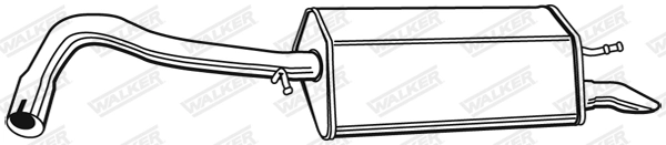 Silencieux arrière WALKER 22036