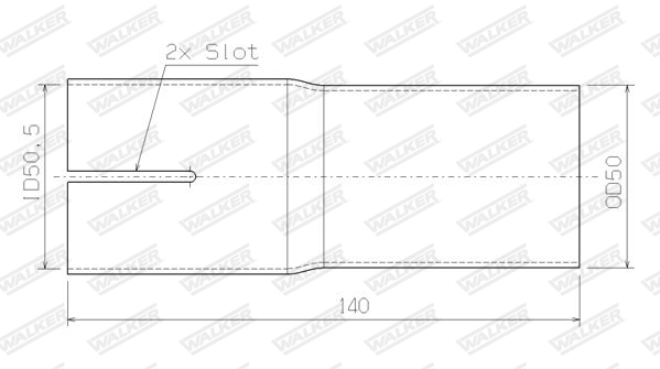 Tuyau d'échappement WALKER 07104