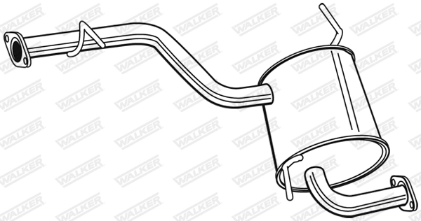 Silencieux arrière WALKER 23015