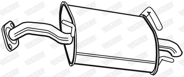 Silencieux arrière WALKER 22392