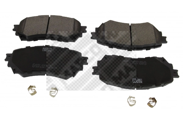 Kit de plaquettes de frein, frein à disque MAPCO 6052