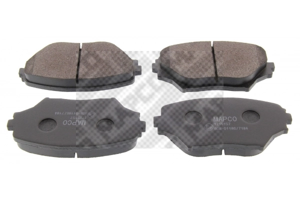 Kit de plaquettes de frein, frein à disque MAPCO 6768