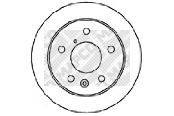 Disque de frein MAPCO 25537