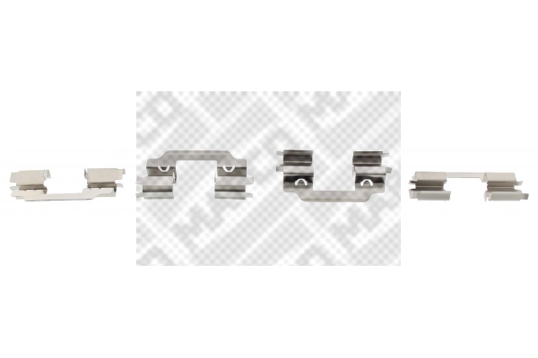 Kit d'accessoires, plaquette de frein à disque MAPCO 9632