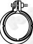 Clamping Piece, exhaust system