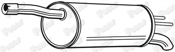 Silencieux arrière FONOS 610658