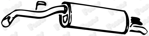 Silencieux arrière FONOS 610141