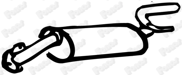 Silencieux arrière FONOS 610273