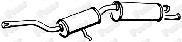 Silencieux arrière FONOS 610169