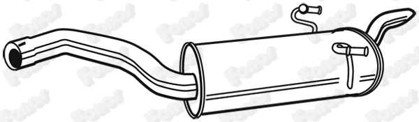 Silencieux arrière FONOS 610607