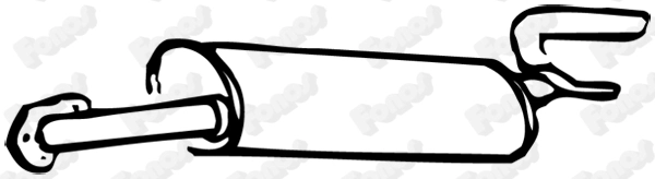 Silencieux arrière FONOS 610647