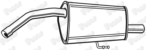 Silencieux arrière FONOS 610556