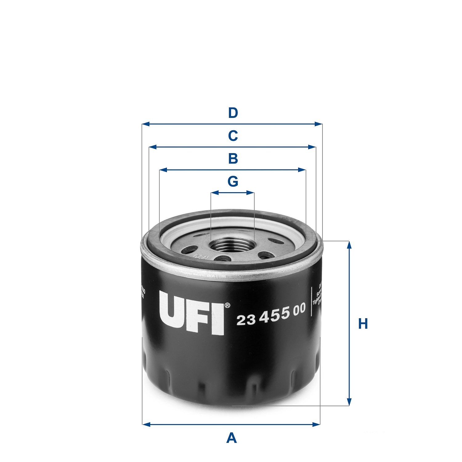 UFI 23.455.00 — Фільтр масляний
