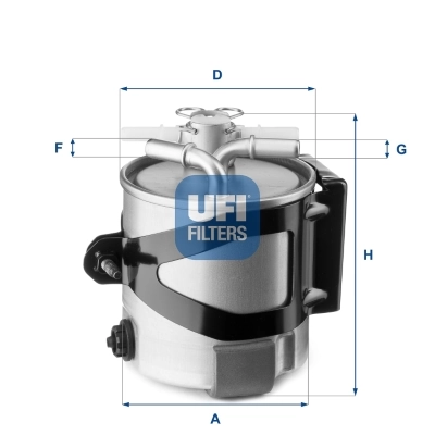 UFI 55.430.00 — Фільтр паливний