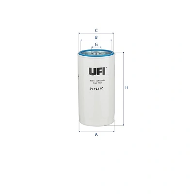 Filtre à carburant UFI 24.163.00