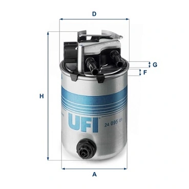 UFI 24.095.01 — Фільтр паливний