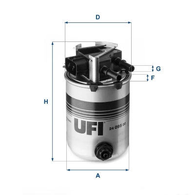 UFI 24.095.00 — Фільтр паливний