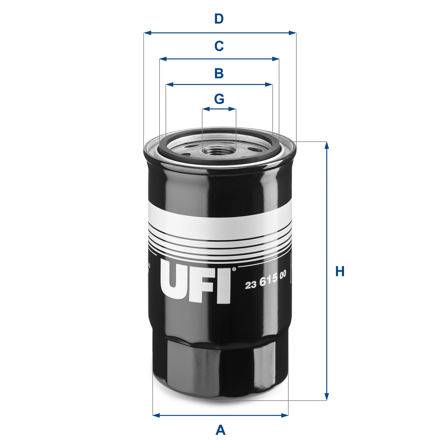UFI 23.615.00 — Фільтр масляний