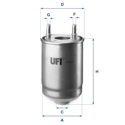 UFI 24.186.00 — Фільтр паливний