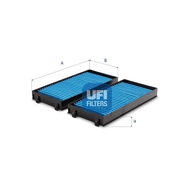 Filtre, air de l'habitacle UFI 34.243.00