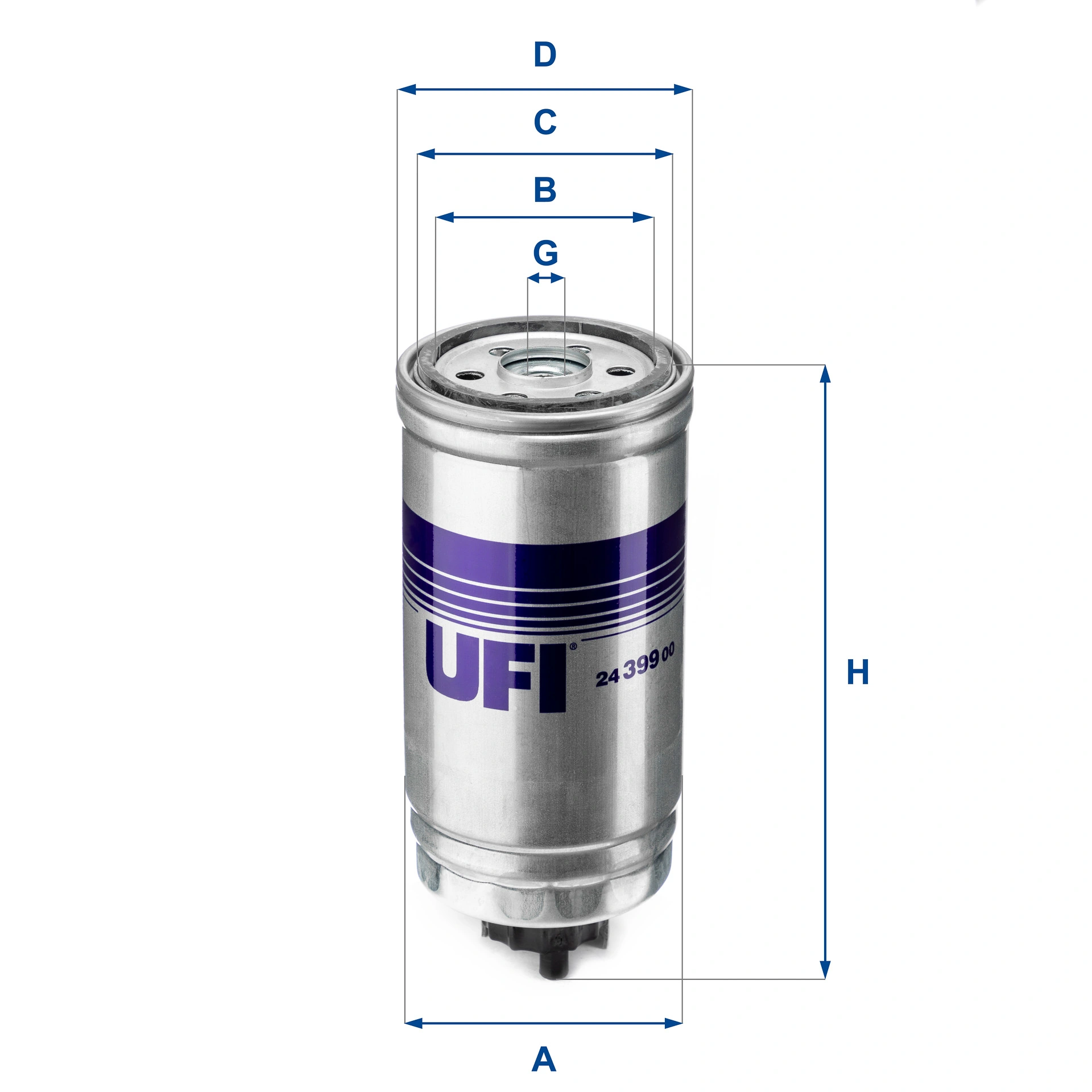 UFI 24.399.00 — Паливний фільтр