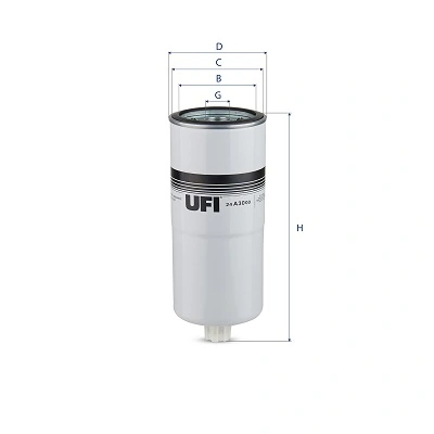 Filtre à carburant UFI 24.A30.00