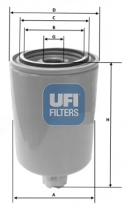Filtre à carburant UFI 24.039.00