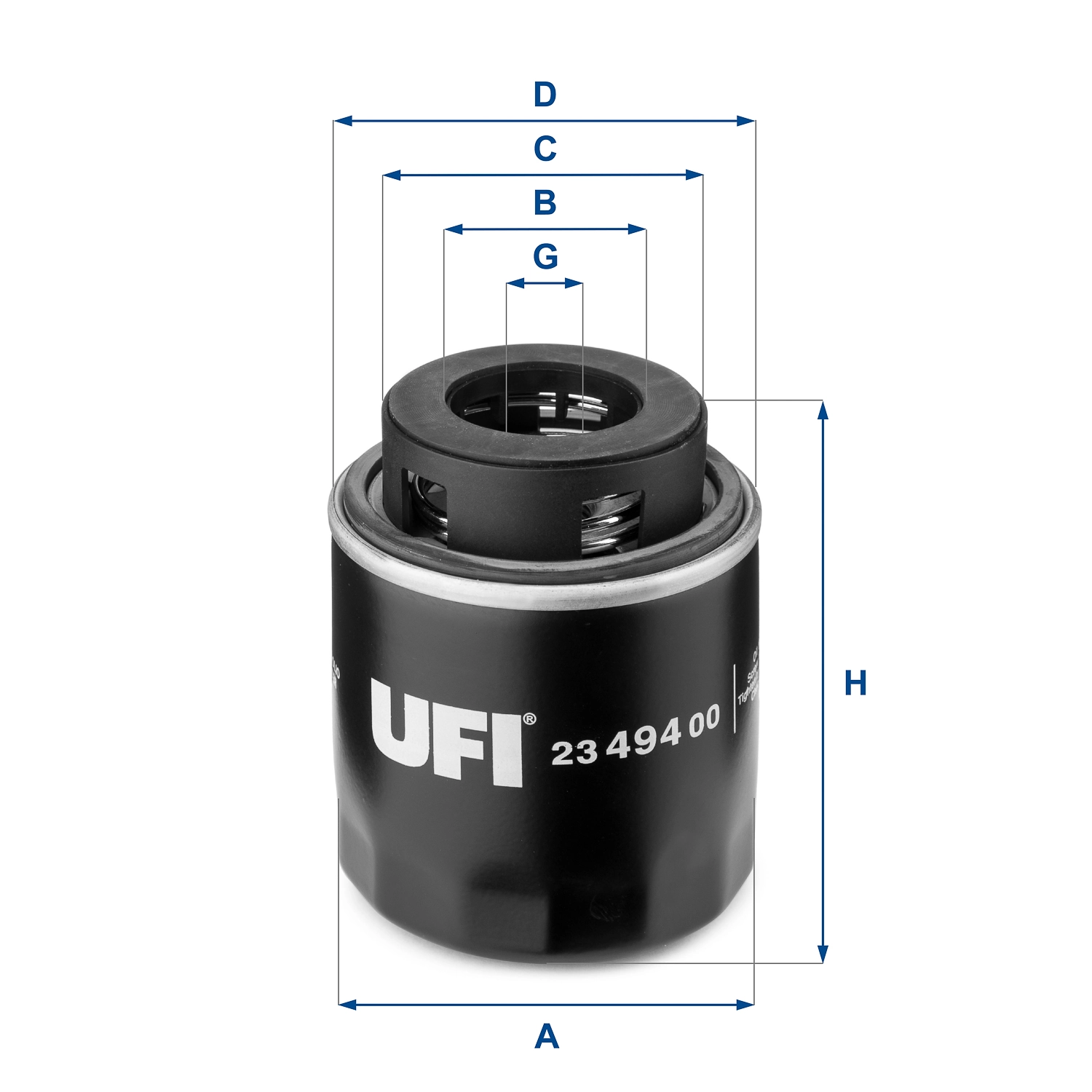 UFI 23.494.00 — Фільтр масляний