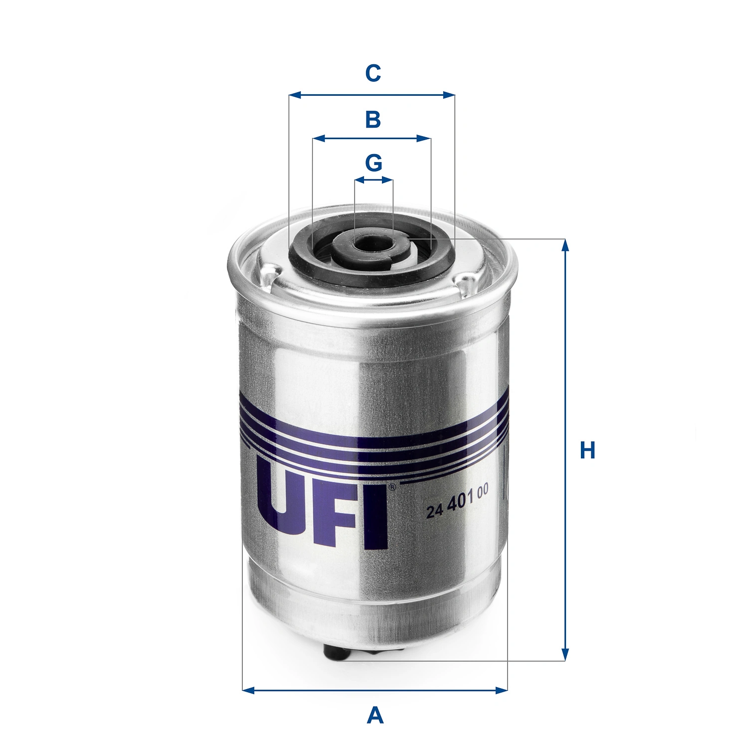 UFI 24.401.00 — Фільтр паливний